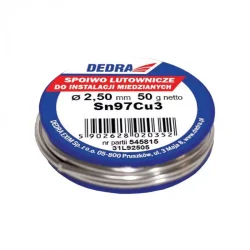 Spoiwo lutownicze 2,5mm Sn97Cu3 50g 31L92505 DEDRA