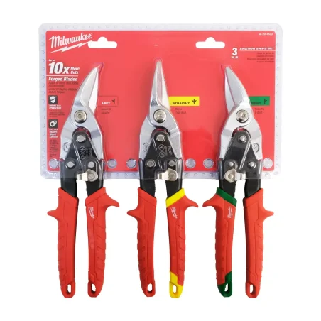 Zestaw nożyc do blach 3 szt. Milwaukee