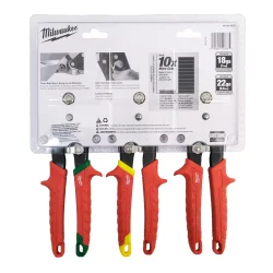 Zestaw nożyc do blach 3 szt. Milwaukee