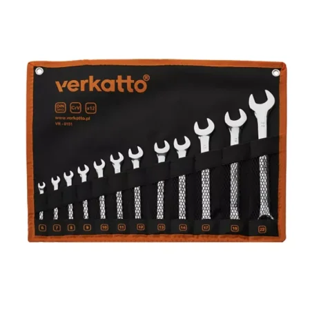 Komplet kluczy płasko-oczkowych 12szt