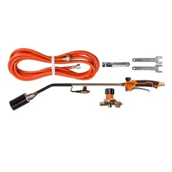 Palnik dekarski pojedyńcza dysza 60mm z piezo i reduktorem 0,5-4bar JUFISTO JU-GPL-2160