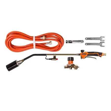 Palnik dekarski pojedyńcza dysza 60mm z piezo i reduktorem 0,5-4bar JUFISTO JU-GPL-2160