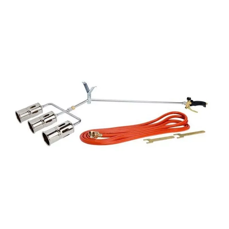 Palnik dekarski z potrójną dyszą na gaz propan-butan, wąż 5 m DR-GPL-1153