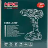 Wiertarko-wkrętarka akumulatorowa 20V, 35Nm, aku. 1x2,0Ah CDB1-LI-20V  NAC