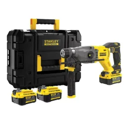 Młotowiertarka udarowa bezszczotkowa SDS Plus linia V20 napięcie 18V, 2 aku. 4,0Ah, kufer STANLEY® FATMAX®