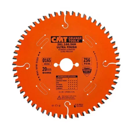 Piła HM D165 F20 Z56 K/P2.2/1.6 TCG -3' NEG