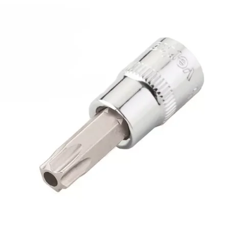 Klucz nasadowy 1/4” z bitem TORX z otworem T30