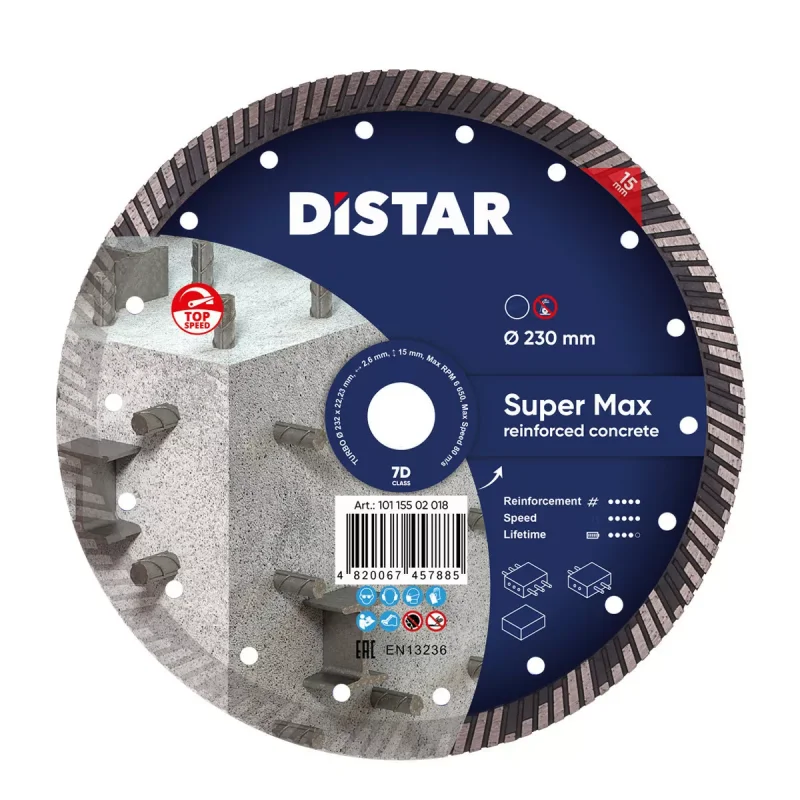 Tarcza diamentowa 232x2,6x15x22,23  TURBO SUPER MAX DISTAR