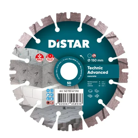 Tarcza diamentowa tnąca 1A1RSS 150mm TECHNIC ADVANCED DISTAR
