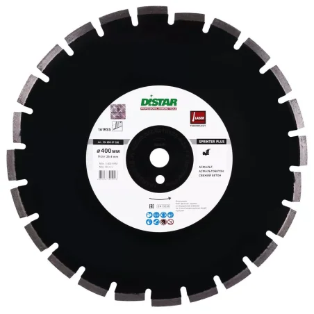 Tarcza diamentowa tnąca 1A1RSS 400mm SPRINTER PLUS DISTAR