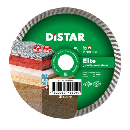 Tarcza diamentowa tnąca 1A1R Turbo 180mm ELITE DISTAR