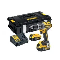 Wiertarko-wkrętarka udarowa 18V XR 2x5Ah z silnikiem bezszczotkowym kufer DCD796P2 DeWALT