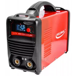 Spawarka ARC 220 z wyświetlaczem  LCD VRD Synergy (system antyprzepięciowy)  Weldman gniazdo DX50