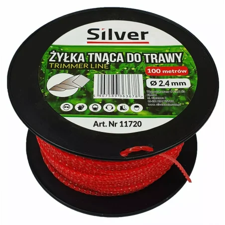 Żyłka do cięcia trawy skręcona 2,4mm 100m