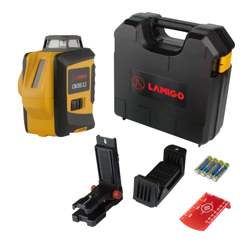 Samopoziomujący laser liniowy CROSS 3.2 w walizce z osprzętem podstawowym
