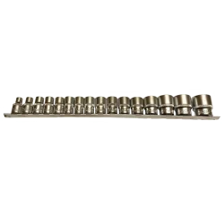 Nasadki SPLINE 1/2"-16szt 8-32mm SILVER