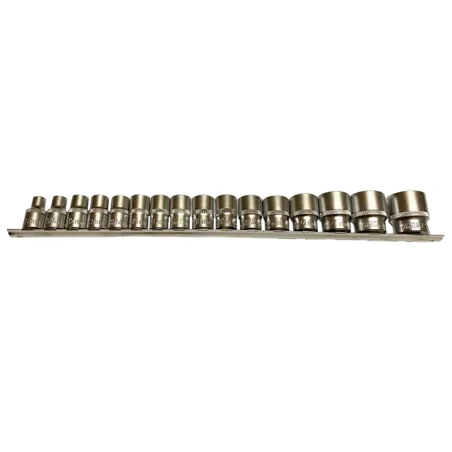 Nasadki SPLINE 1/2"-16szt 8-32mm SILVER