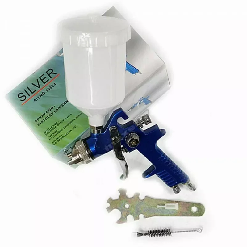 Pistolet lakierniczy 1.4mm 600ml zbiornik górny 10504