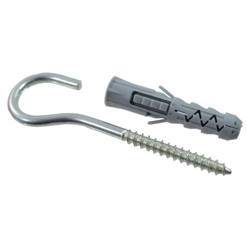 KOŁEK ROZPOROWY Z HAKIEM SUFITOWYM 8X4,5X50