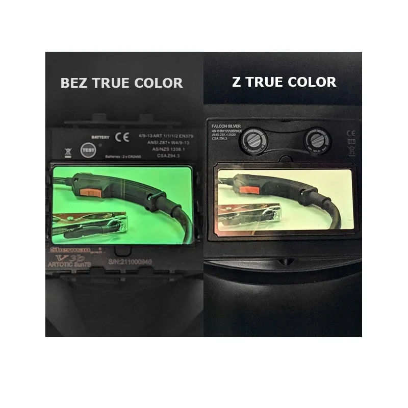 Przyłbica automatyczna TRUE COLOR FALCON BLACK