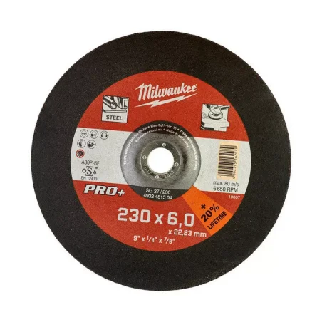 Tarcza do szlifowania metalu 230X6 mm PRO+ Milwaukee