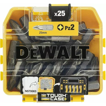 Zestaw bitów PZ2 25mm (25szt) DeWALT