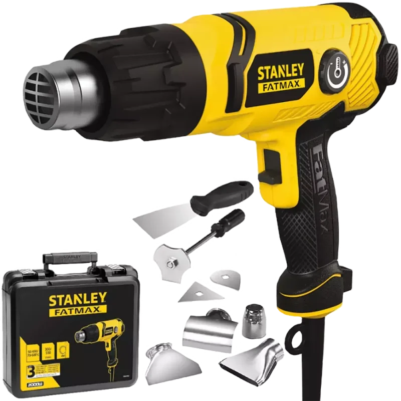 Opalarka 2000W, temp: 50-450°C/70-600°C, przepływ pow. 300-550l/min, kufer