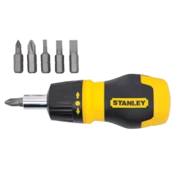 Wkrętak MULTIBIT krótki zgrzechotka + 7 końcówek STANLEY