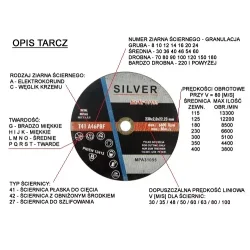 Tarcza do metalu 125 x 1,2 mm SILVER 10111