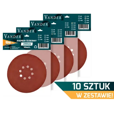 Papierowy dysk ścierny 230mm gr.150 Vander