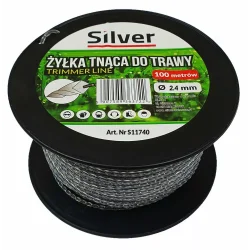 Żyłka do cięcia trawy wzmocniona 2.4mmx100m skręcana DUO-LINE S11752