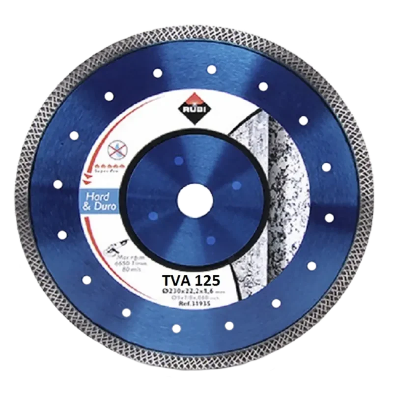 Tarcza diamentowa do materiałów twardych Turbo Viper (TVA)  125 SUPERPRO 31933 RUBI