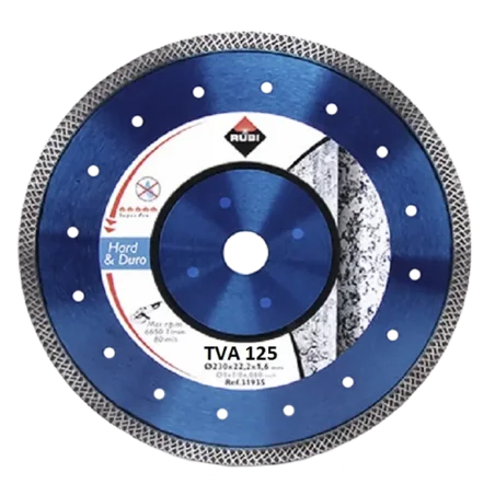 Tarcza diamentowa do materiałów twardych Turbo Viper (TVA)  125 SUPERPRO 31933 RUBI
