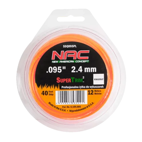 Żyłka tnąca kwadratowa 2,4mm/12m SSQ095PL NAC