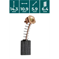 SZCZOTKI WĘGLOWE do VAG740 Vander