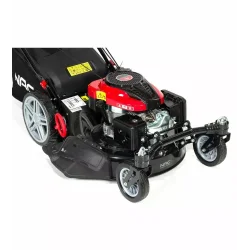 Kosiarka spalinowa z napędem 6,5KM OHV, 56 cm , central, kosz z plastic top ze wskaźnikem zapełnienia, duże koła, mycie, 4in1, 2