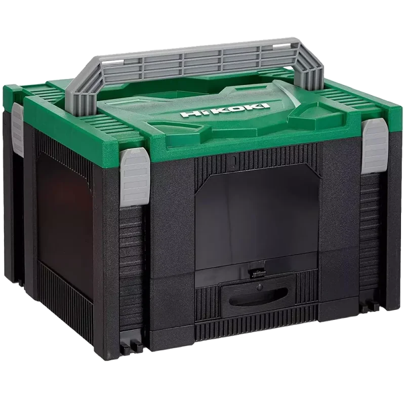 Walizka transportowa z 100 częściowymi akcesoriami, zielono-czarny, 295 x 395 x 250 mm 40030037 HIKOKI