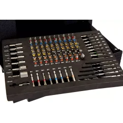 Walizka transportowa z 100 częściowymi akcesoriami, zielono-czarny, 295 x 395 x 250 mm 40030037 HIKOKI