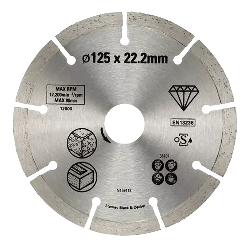 Tarcza diamentowa segmentowa 125mm STA38107-XJ STANLEY