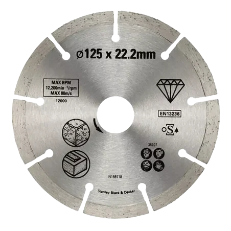 Tarcza diamentowa segmentowa 125mm STA38107-XJ STANLEY