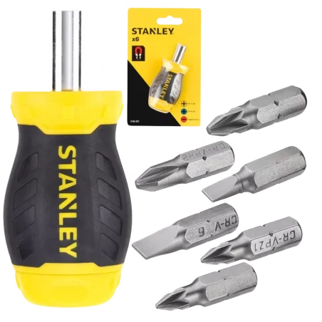 Wkrętak MULTIBIT krótki + 7 końcówek STANLEY®