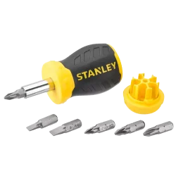 Wkrętak MULTIBIT krótki + 7 końcówek STANLEY®