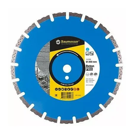 1A1RSS/C1-H 300x3,0/2,0x10x25,4-18 F4  Baumesser Beton PRO DISTAR