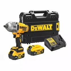 Klucz udarowy aku 1/2" kwadrat z pierścieniem 1355/1898Nm 18V XR 2x5Ah TSTAK DCF900P2T DeWALT