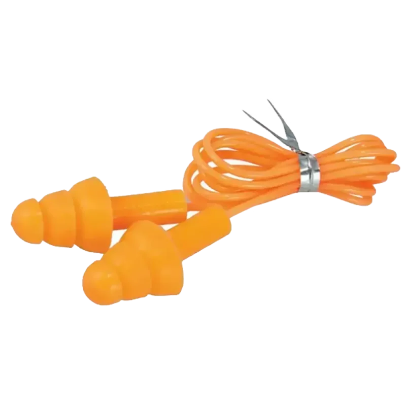 Wkładki przeciwhałasowe silikonowe ze sznurkiem SNR29dB 1 para DEDRA