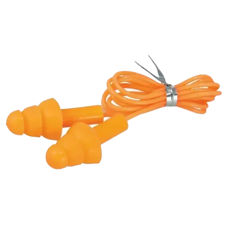 Wkładki przeciwhałasowe silikonowe ze sznurkiem SNR29dB 1 para DEDRA