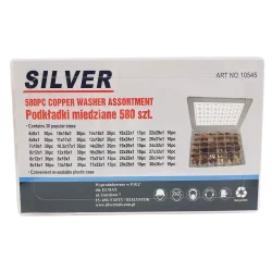 Podkładki miedziane 580 szt zestaw Silver (1szt - 0,0018)
