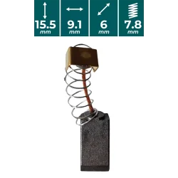SZCZOTKI WĘGLOWE do VNZ702  VANDER
