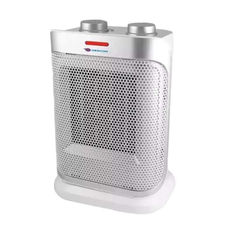 Termowentylator ceramiczny z oscylacją 1500W biało-srebrny DESCON