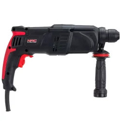 MŁOT UDAROWY SDS+ 800W, obr 0-850 min, funkcja kucia, walizka-uchwyt wiertarski, dłuta i wiertła SDS+ NAC